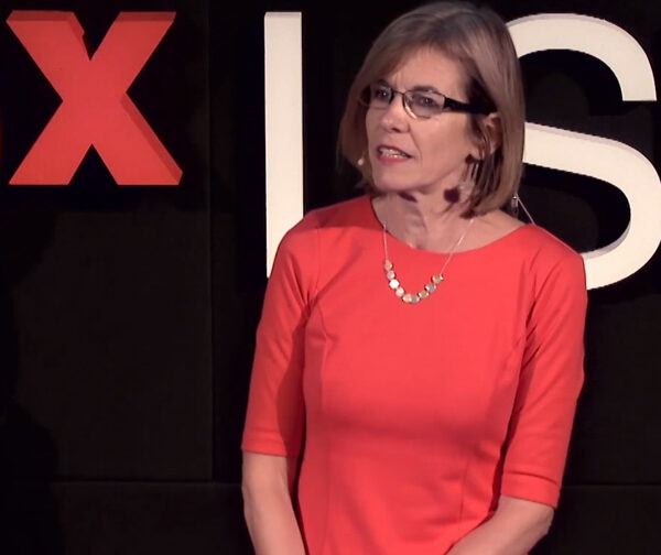 Nikki van der Gaag speaks at TEDxLSHTM in London.