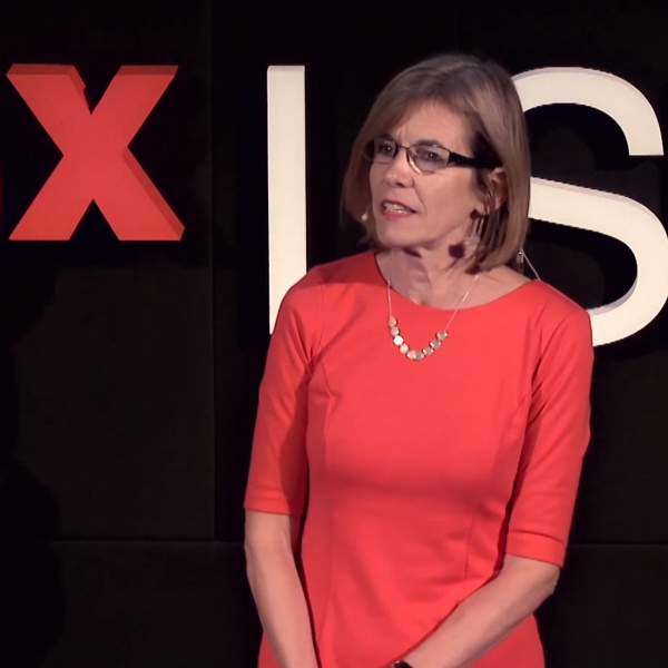 Nikki van der Gaag speaks at TEDxLSHTM in London.