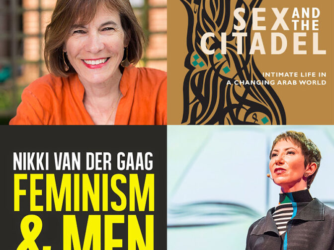 Shereen El Feki, Nikki van der Gaag, and their book covers