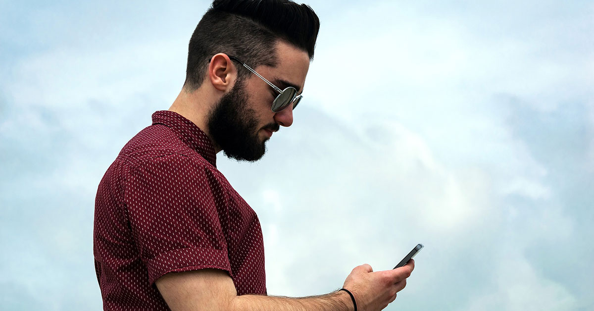 Man on phone