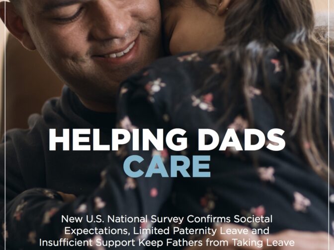 "Helping Dads Care" report cover
