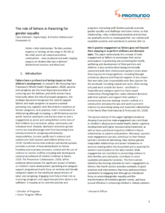 The Role of Fathers in Parenting for Gender Equality | Equimundo