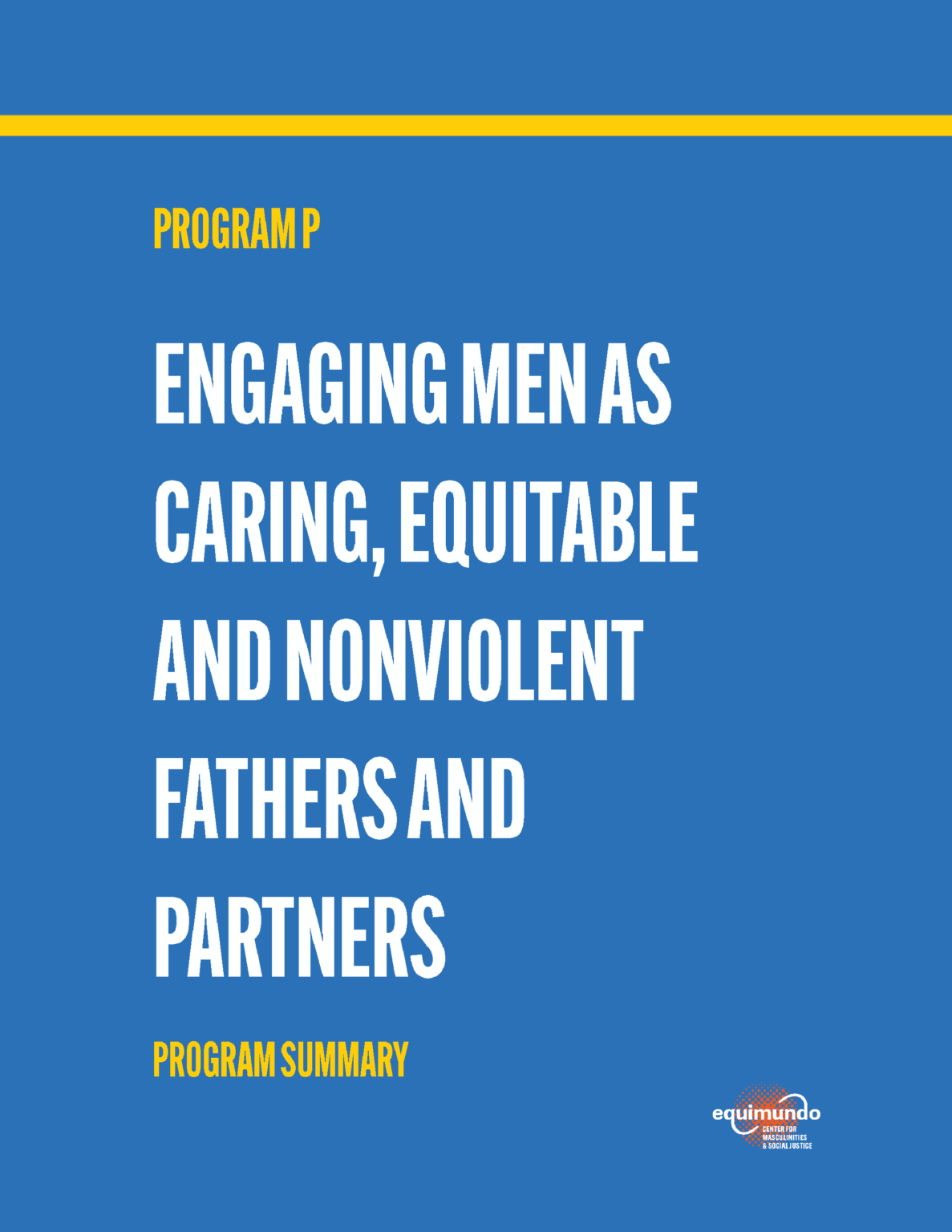 Program P Program Summary Equimundo - PROGRAM P PROGRAM SUMMARY Cover 2 1187x1536 